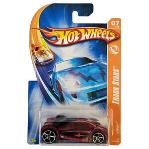 2006 Iridium #115/180 Hot Wheels, HW Track Stars 7/10, Red With Black Die Cast
